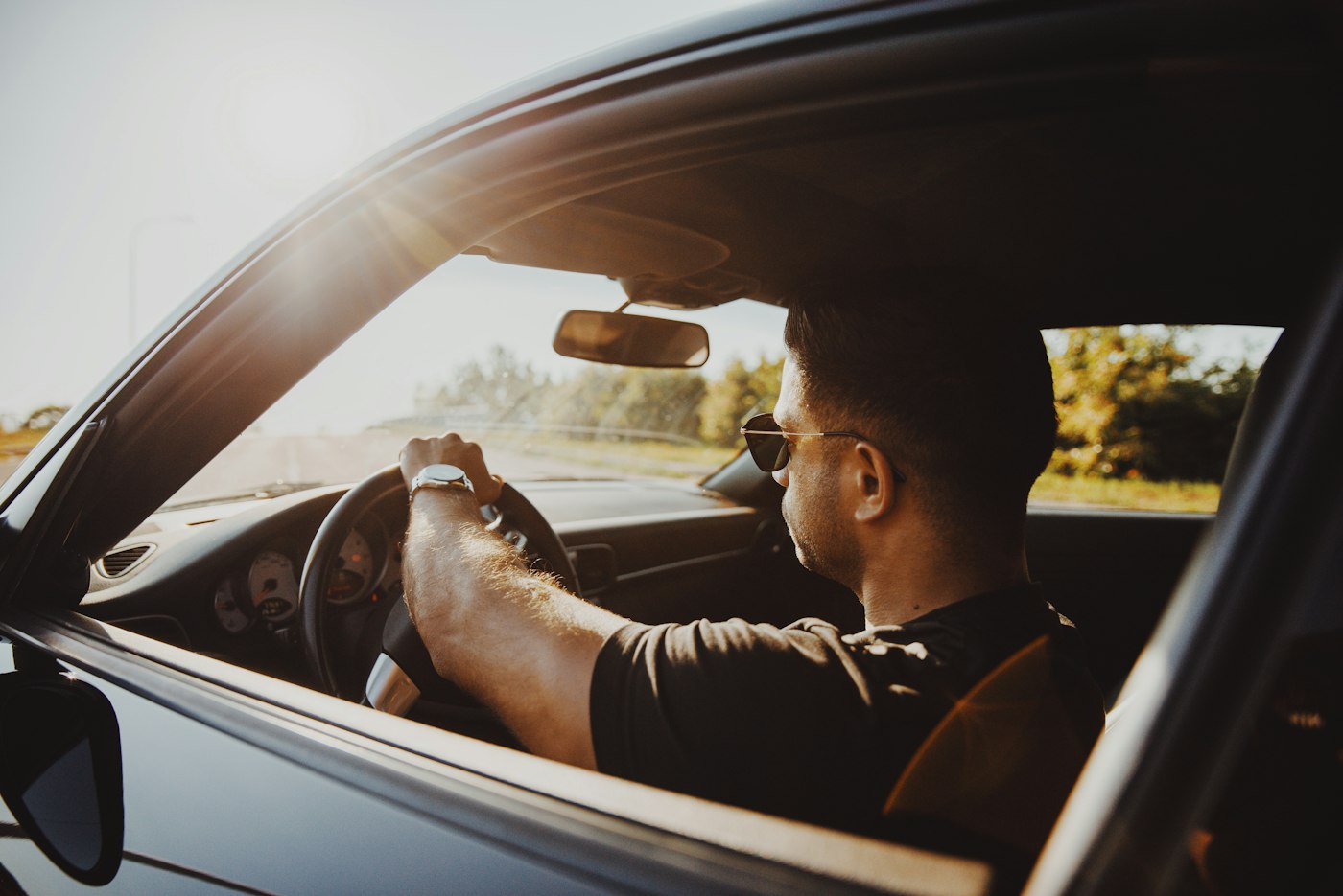 A driver on the road
